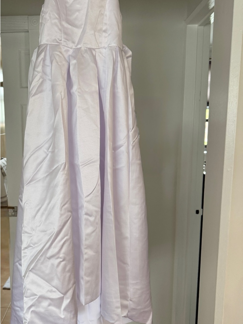 Elegant Light Lavender Full-Length Women’s Skirt